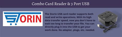 Storin™ All in One Combo Card Reader & 3 Port USB 2.0 Hub (Green) : USB ...