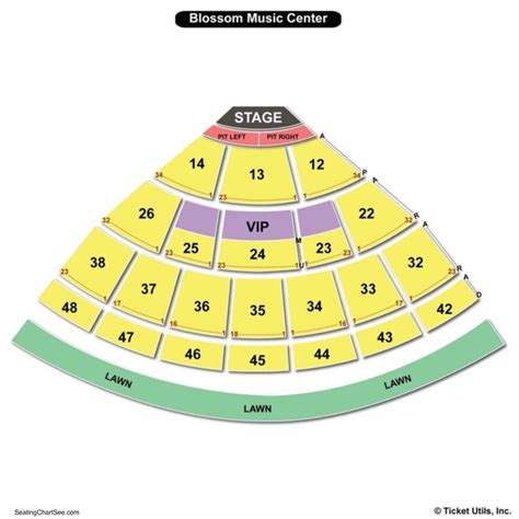 Blossom Music Center Seating Chart