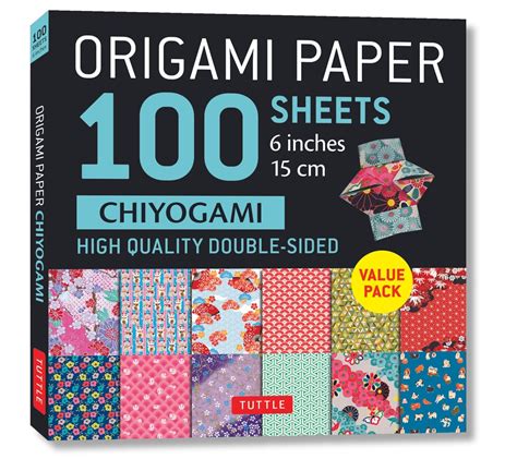 Buy Origami Paper 100 Sheets Chiyogami 6" (15 cm): Tuttle Origami Paper ...