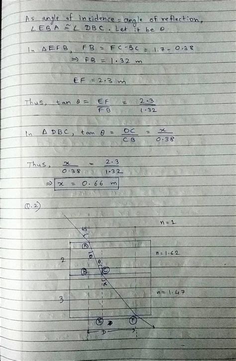 Image result for Refraction Physics 2 Hard Problems