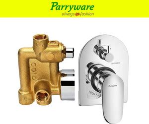 Parryware Alpha 3 way conceald diverter body + upper trim 253 Alpha ...