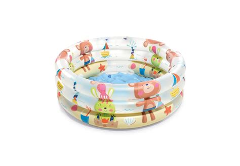 PVC Beach Buddies 3-Ring Inflatable Kiddie Pool (Multicolor) | TB-5710 ...