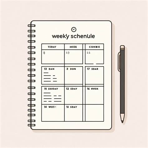 Image result for Creating a Weekly Schedule