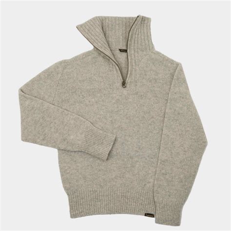 Le Laboureur Recycled Wool Quarter Zip Sweater in Ecru – Gardenheir
