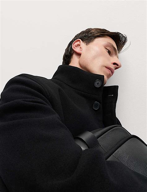 Buy Funnel Neck Overcoat at Marks & Spencer
