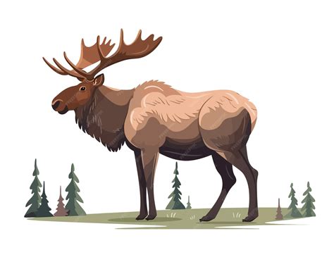 Cow Elk Clip Art