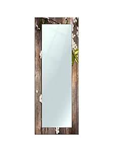 Buy 999STORE Printed mirors for Wall Full Lenghth Mirror Brown Wooden ...