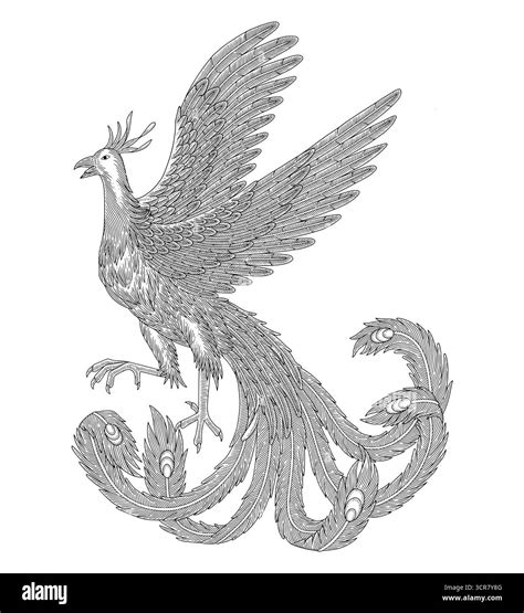 Mythical phoenix vector Stock Vector Images - Alamy