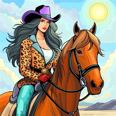 Woman with Horse - online puzzle