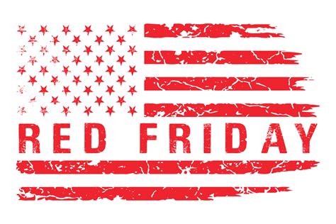 USA Flag Red Friday T Shirt Design 21056154 Vector Art at Vecteezy