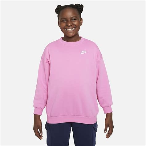 Pink on sale nike sweatshirts
