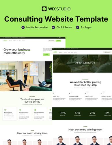 Consul - Consulting Business Wix Studio Website Template
