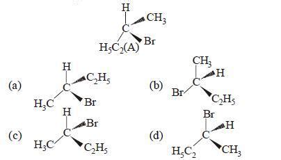 Which of the following structures is enantiomeric with the molecule (A ...