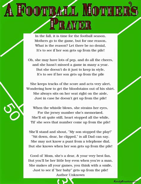 77 Unique Football Poems for Kids that Rhyme - Poems Ideas