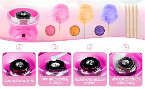 Buy Buyntry Cotton Candy Machine, Candy Floss Machine with Detachable ...