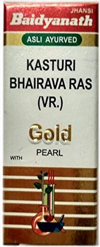 Baidyanath Jhansi Kasturi Bhairava Ras (Vr) Gold : Amazon.in: Health ...