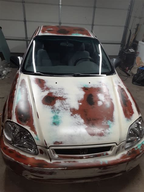 96 Honda Civic With Hydraulics & Patina Paint Job | LayItLow.com ...