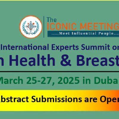 International Experts Summit on Women Health & Breast Cancer, City ...