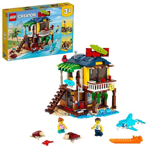 LEGO Creator 3in1 Surfer Beach House 31118 Building Kit (564 Pcs ...