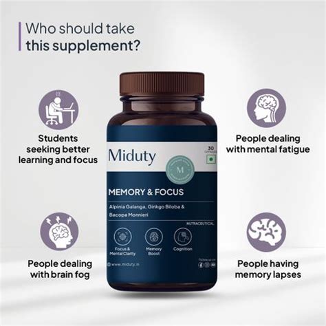Miduty Palak Notes Memory and Focus - Brain Health Supplement Increase ...