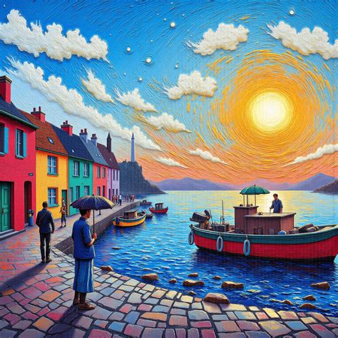 Enter the teXtured world of a relief oil Painting that transcends time ...