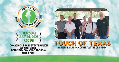 Touch of Texas at Dowagiac Music in The Park, 206 Main St, Dowagiac, MI ...