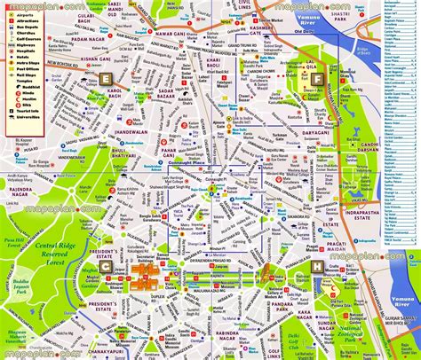 Map of New Delhi: offline map and detailed map of New Delhi city