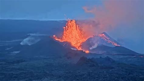 Mauna Loa Volcano Erupting