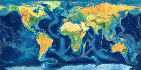 World Topographic Map 的图像结果