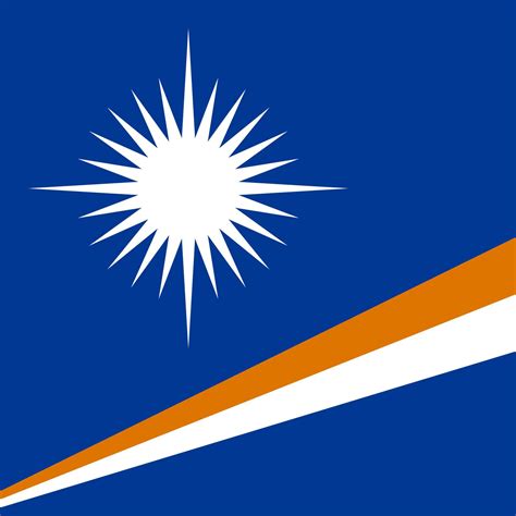 Marshall Islands flag, official colors. Vector illustration. 8972649 ...
