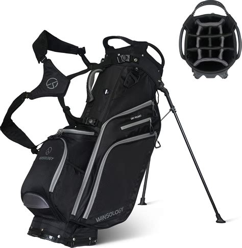 Amazon.com : T WINSOLOGY Pro Golf Stand Bag, 14 Way Top with Full ...