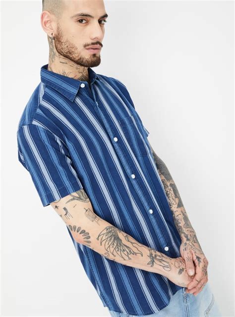 Buy URB_N Men Striped Shirt Online at just Rs. 999.0 - 1000015152713 ...
