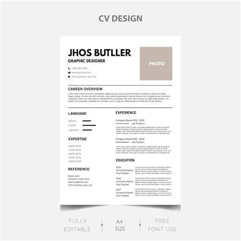Indesign resume Vectors - Download Free High-Quality Vectors from ...