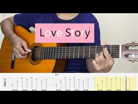 LOVE STORY - Taylor Swift - Fingerstyle Guitar Tutorial TAB Chords ...
