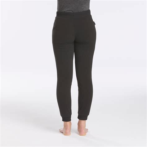 Buy Women's Black Mountain Trekking Fleece Tights Online | Decathlon