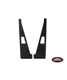 Coppia Protezioni Parafanghi In Alluminio Mandorlato Nero 3mm Per Land ...