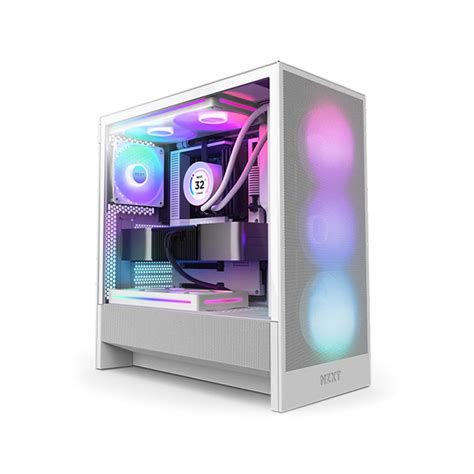 NZXT H5 FLOW RGB WHITE – Bitkart