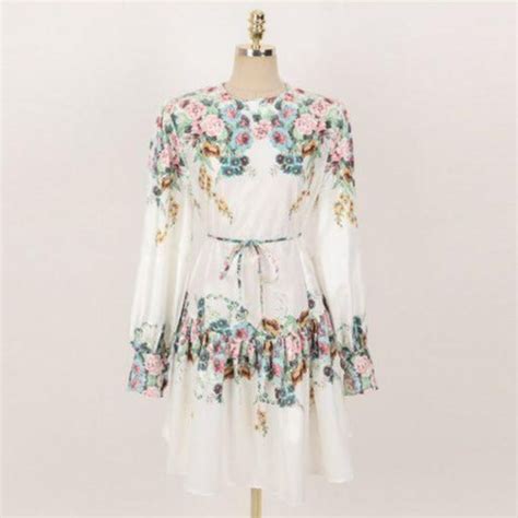 Perenne long sleeves floral print Midi dress – TrenBee