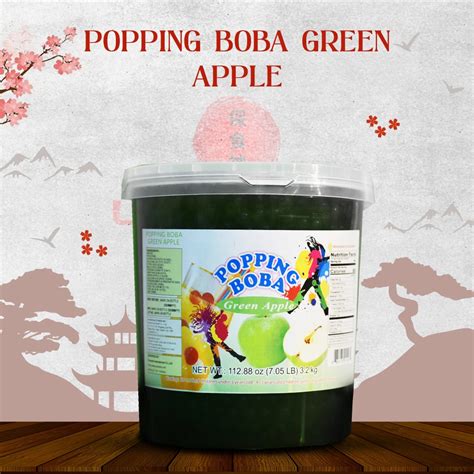 POPPING BOBA GREEN APPLE – Oishii foods