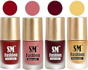 Buy SM FASHION Matte Nail Polish Combo | Velvet Dull Matte Nail Paint ...