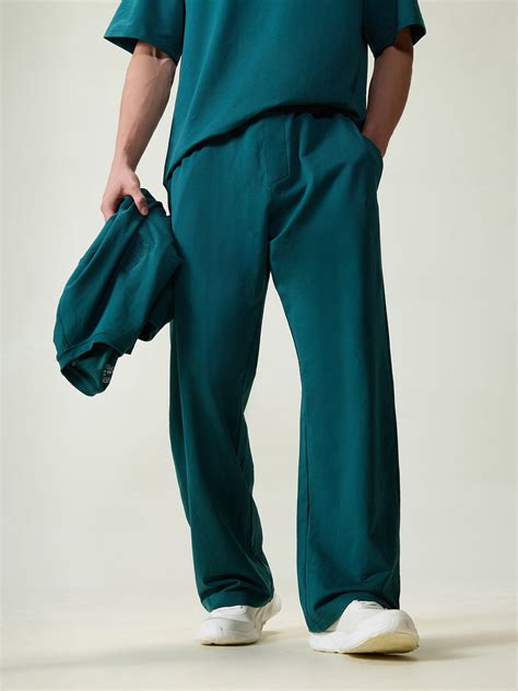 Green Wide Leg Joggers – CAVA Athleisure Pvt Ltd