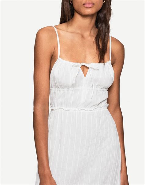 Flounce midi dress - Women | Bershka