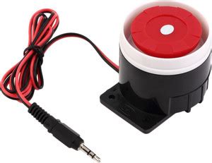 Jenix Wired Mini Horn Siren Home Security Sound Alarm System 120dB DC ...