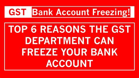 When Can the GST Department Freeze Your Bank Account? A Complete Guide ...