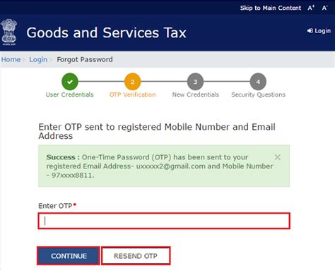 How to retrieve forgotten password on GST Portal / Website