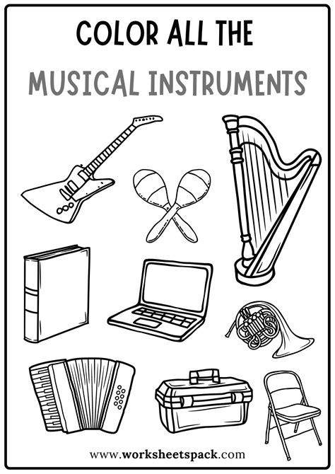 Musical Instruments Printable