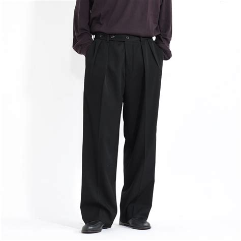 [UPT69-KC217]ULTERIOR(アルテリア)VINTAGE SOFT GABARDINE TUCKED TROUSERS ...