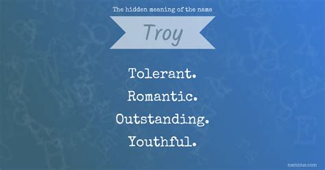 The hidden meaning of the name Troy | Namious