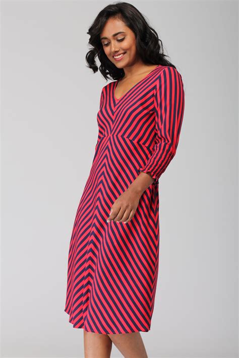 Striped A Line Dress | Intermod Workwear