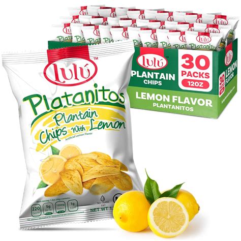 LULU Plantain Chips - Lemon Flavor, 30 Individual India | Ubuy
